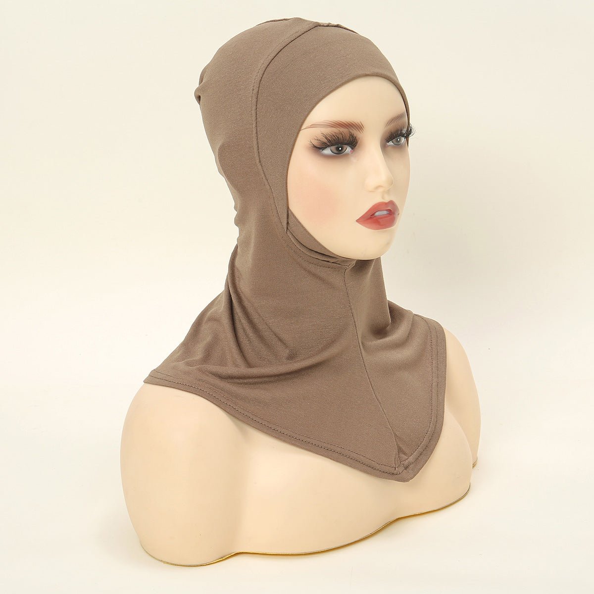 Luxury Single Layer Premium Mercerized Cotton Undercap  Hijab Cap with Chin Coverage (MH117)