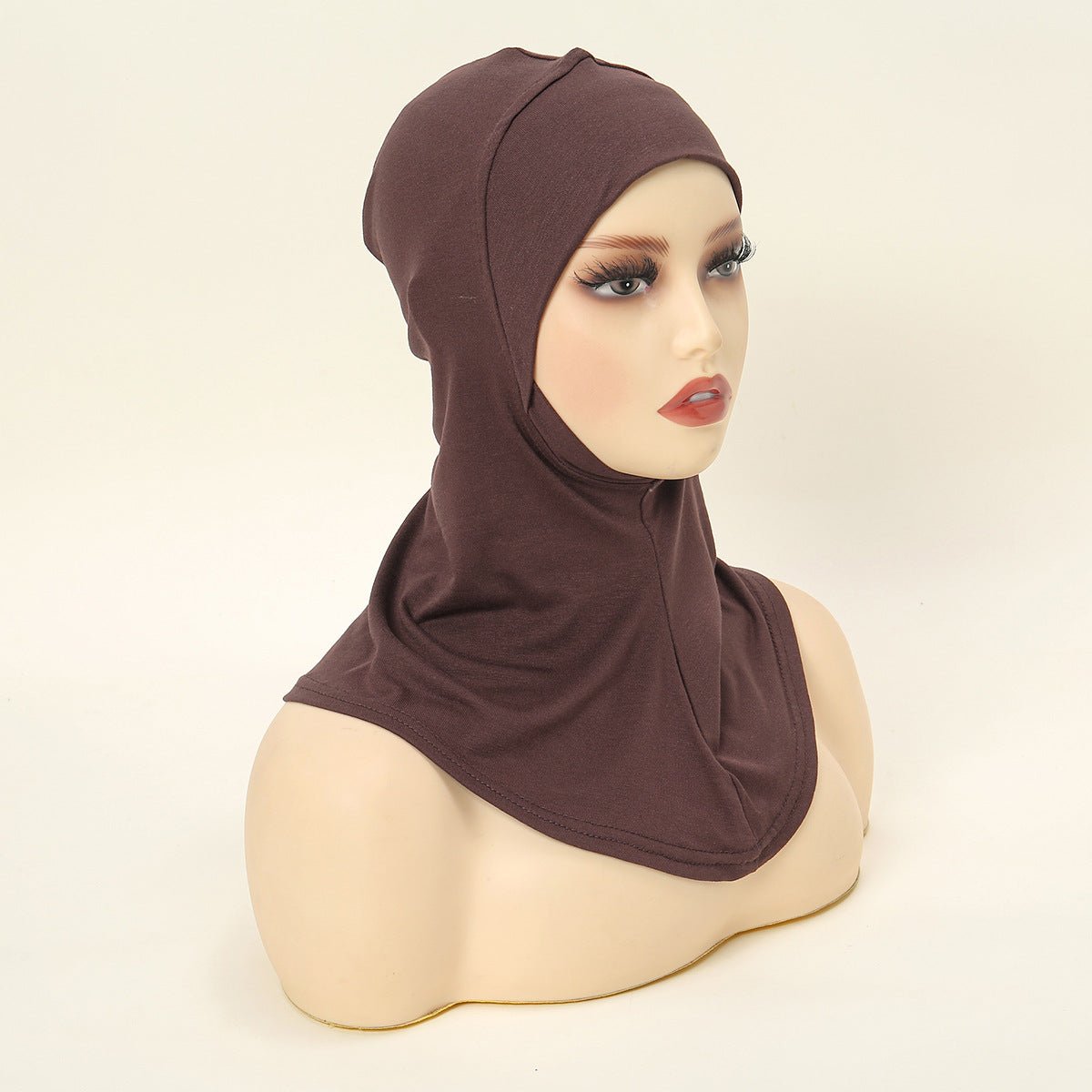 Luxury Single Layer Premium Mercerized Cotton Undercap  Hijab Cap with Chin Coverage (MH117)