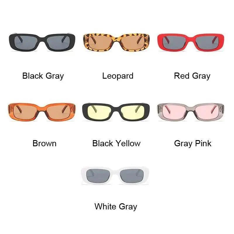 Luxury Square Black Women Retro Vintage Sunglasses Small Rectangle Female Sun Glasses Vintage Design Eyewear