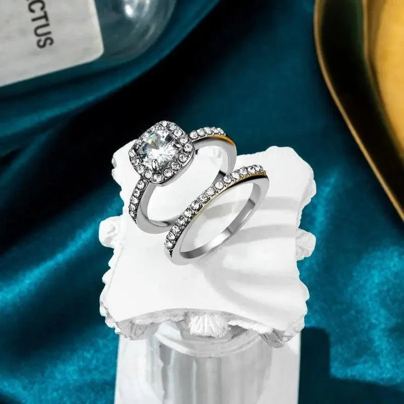 Luxury Style Crystal Engagement Ring - Ring Trends For 2021 Fashion Elegant Women Jewelry Wedding Jewelry