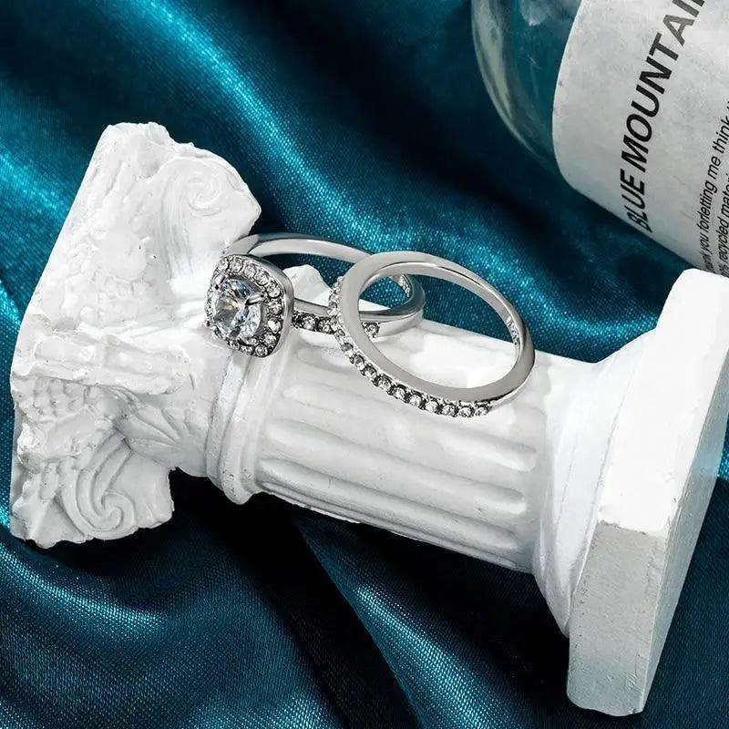 Luxury Style Crystal Engagement Ring - Ring Trends For 2021 Fashion Elegant Women Jewelry Wedding Jewelry