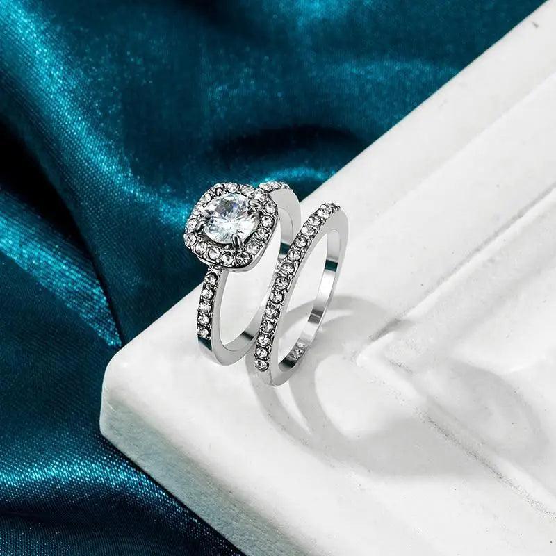 Luxury Style Crystal Engagement Ring - Ring Trends For 2021 Fashion Elegant Women Jewelry Wedding Jewelry