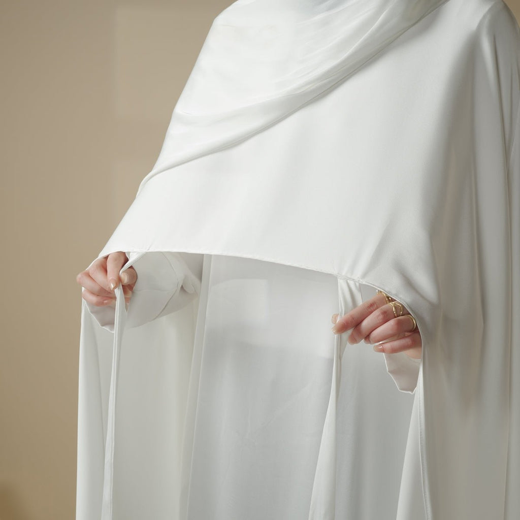 Luxury Wedding Abaya 3-Piece Bridal Abaya Set (MOA044)