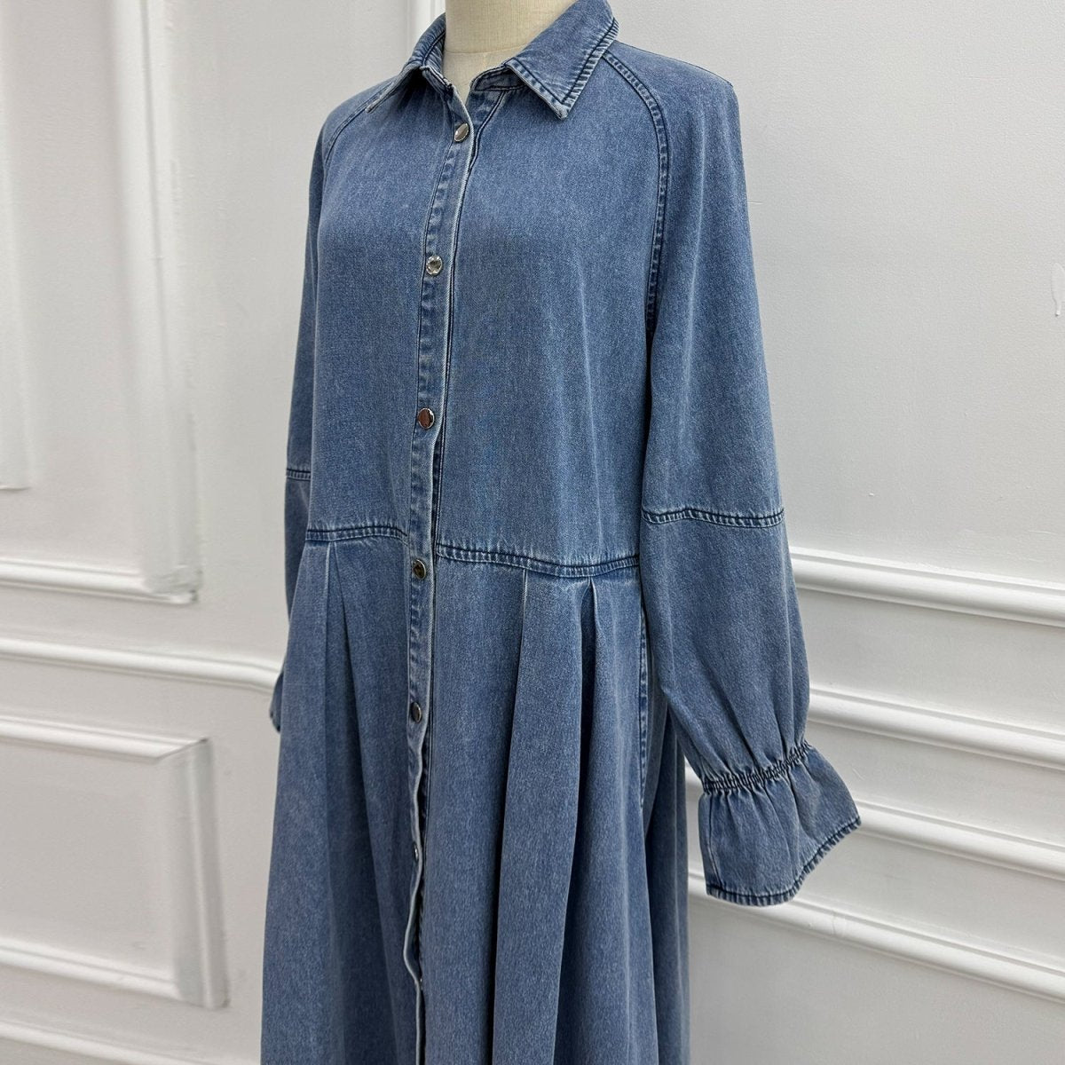 Lyocell Denim Maxi Dress(MS442)
