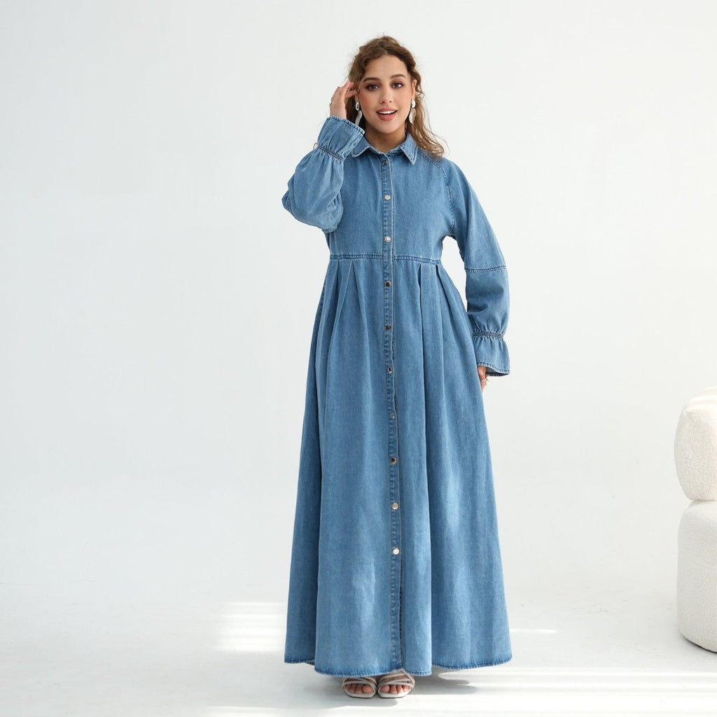 Lyocell Tencel Denim Maxi Dress(MA398)