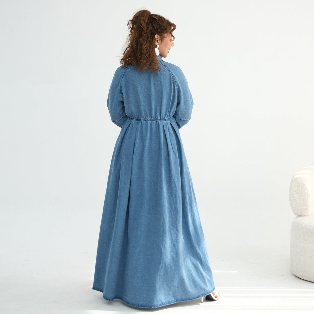 Lyocell Tencel Denim Maxi Dress(MA398)