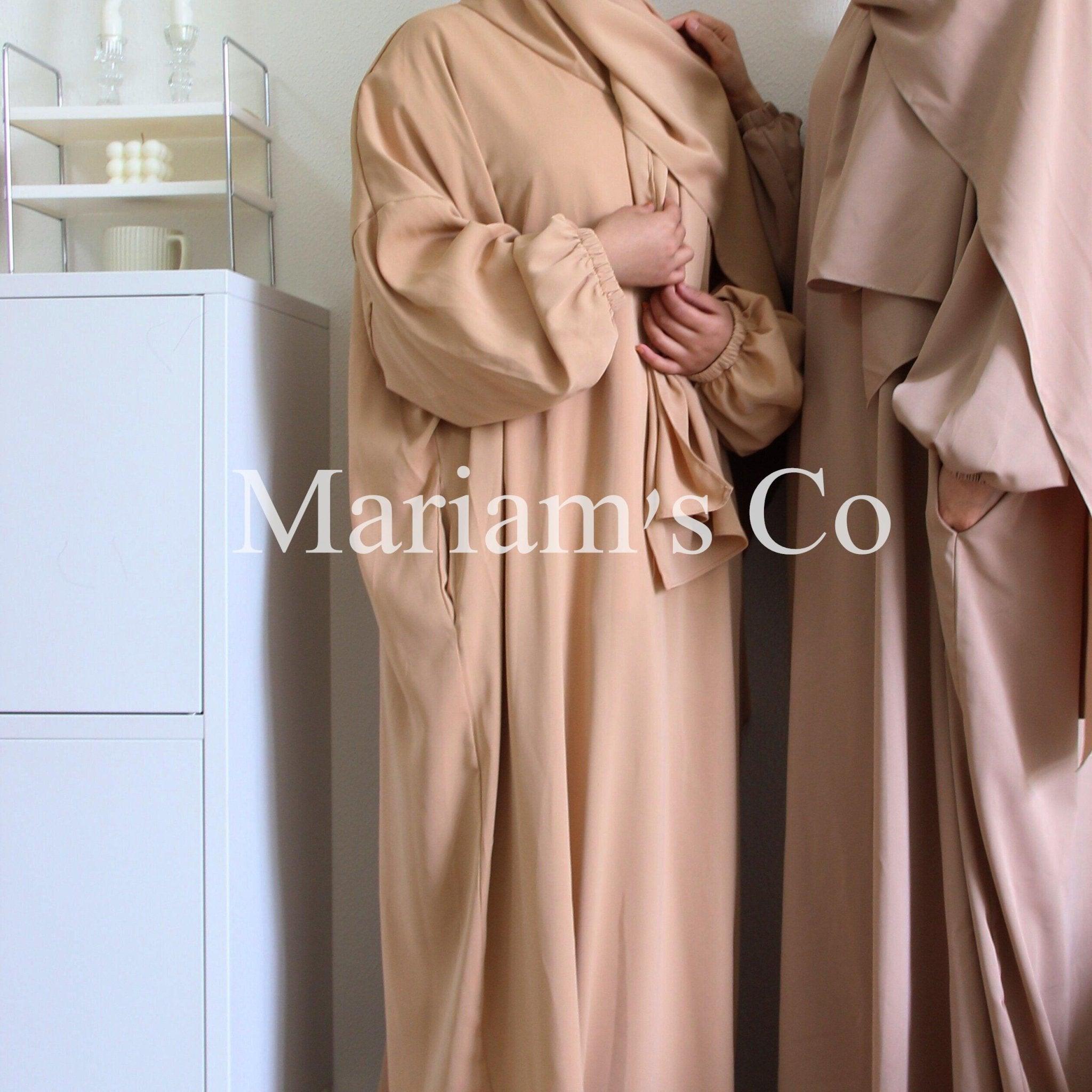 Hijab Attached Hooded Abaya With Pockets (MA0011)