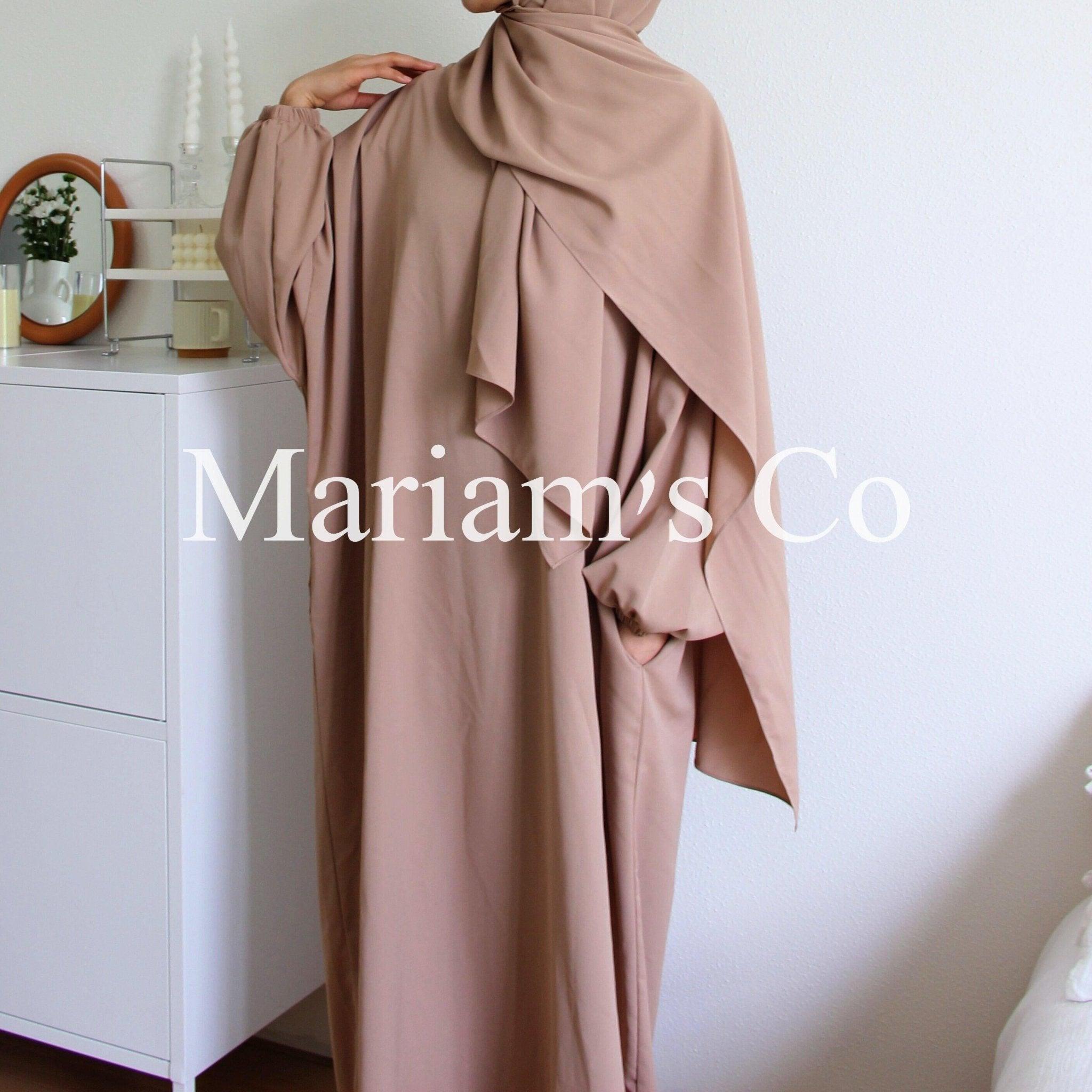 Hijab Attached Hooded Abaya With Pockets (MA0011)