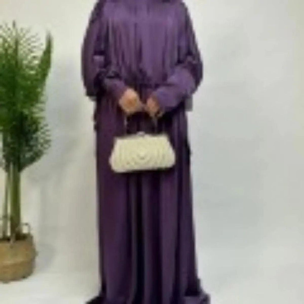 Armani Abaya: Perfect Satin Abaya With A Drawstring (MA039)
