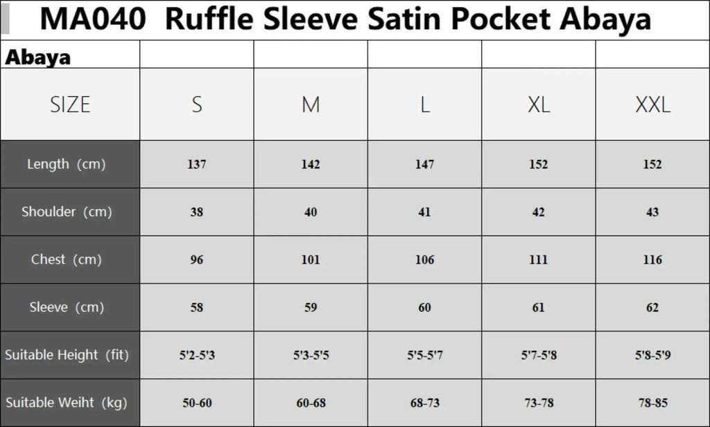 3-Layer Diamond Ruffle Sleeve Abaya With Pockets (MA040)