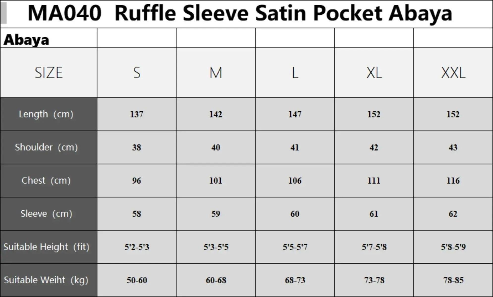 3-Layer Diamond Ruffle Sleeve Abaya With Pockets (MA040)