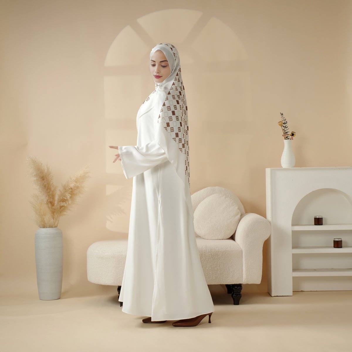 Casual Fashion Slit Abaya (MA063)