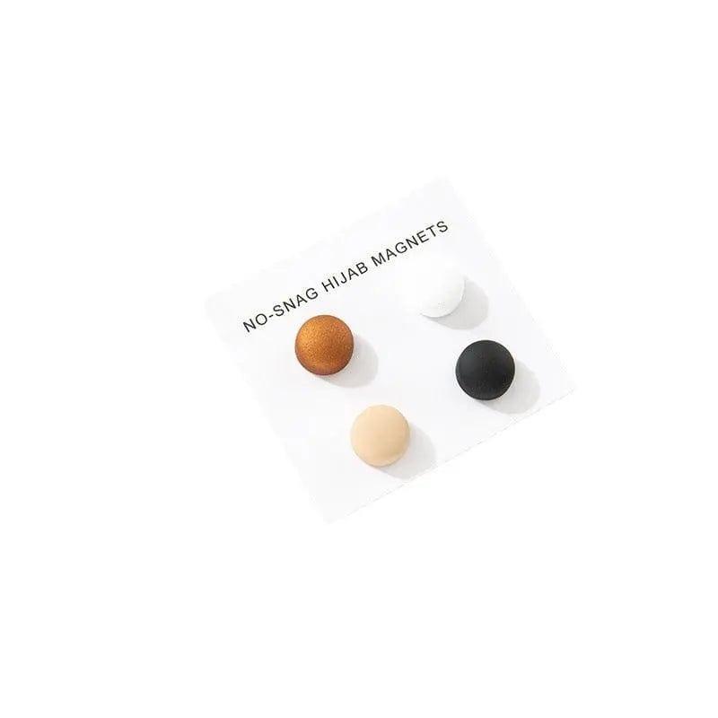 MAC001 Strong Metal Macaron color Hijab magnet, 8 pcs brooches