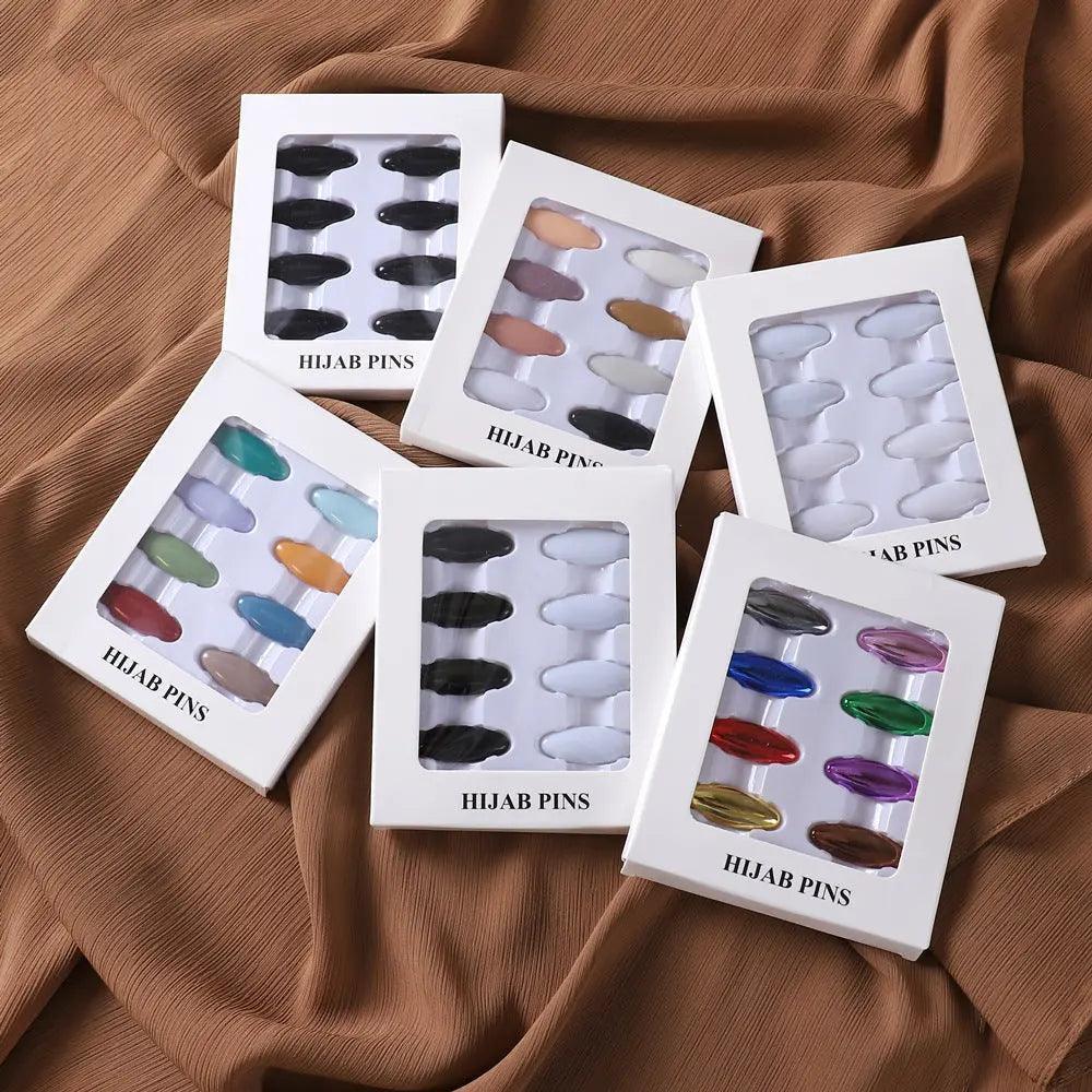 MAC008 Hijab pins, 8 pcs hijab pins