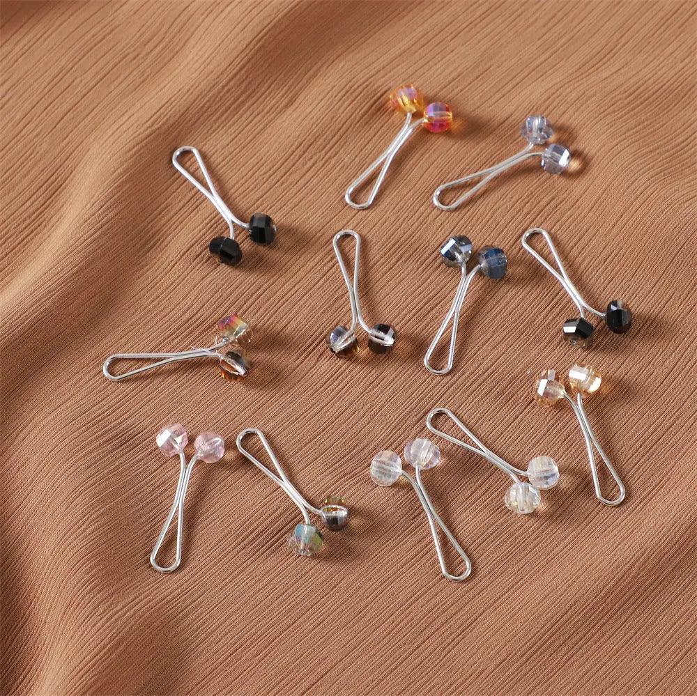 MAC019 Hijab Pin, U Shaped Brooch, 12 Pcs