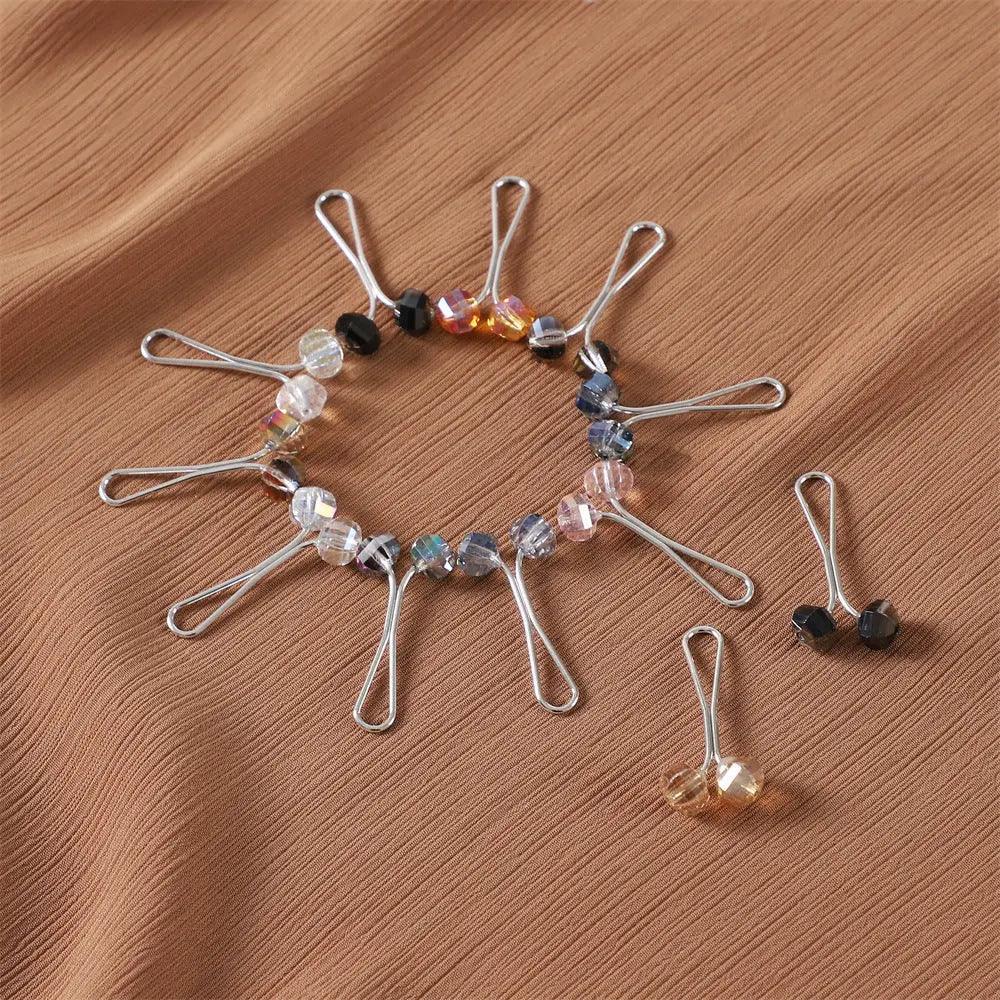 MAC019 Hijab Pin, U Shaped Brooch, 12 Pcs