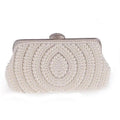 MAC023 Pearl beaded clutch bag