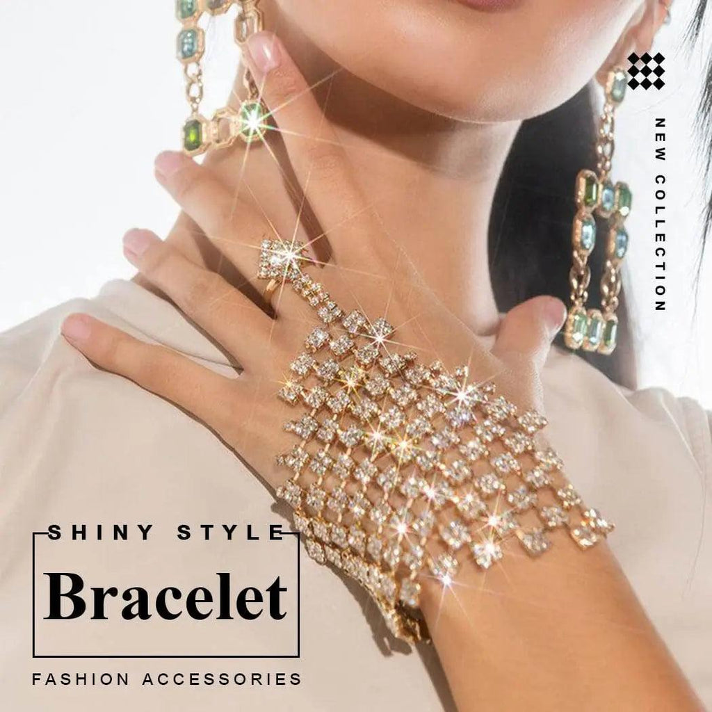 MAC029 Stunning Rhinestone Finger Bracelet