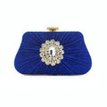 MAC033 Women's Pleated Craft Rhinestone Bag