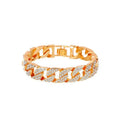MAC036 wide flash diamond bracelet
