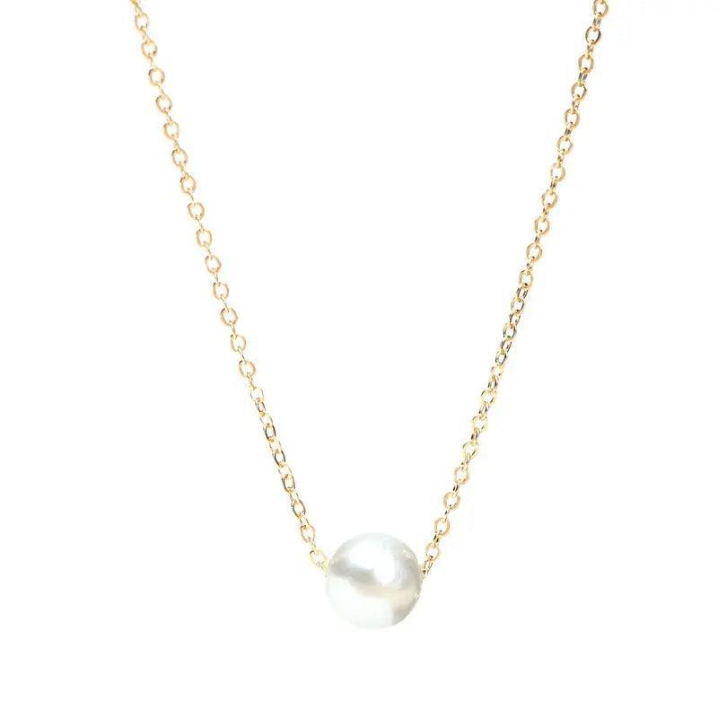 MAC042 freshwater pearl clavicle chain