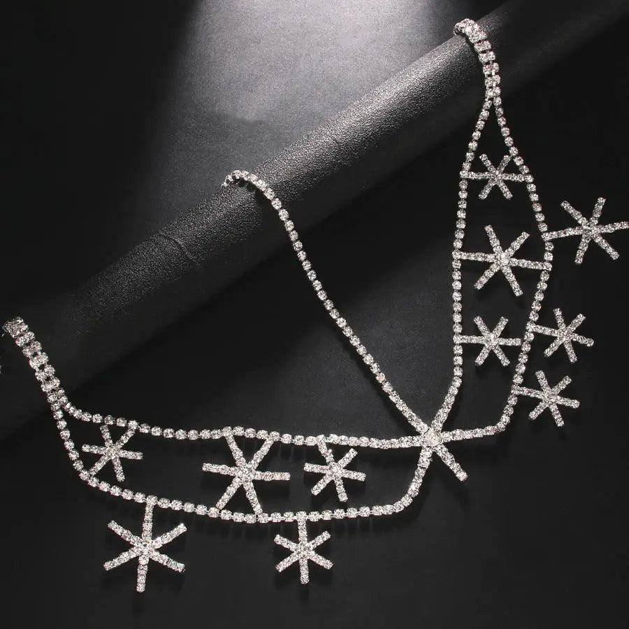 MAC050 Rhinestone Chain Star Headpiece