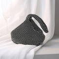 MAC057 Handbag Rhinestones Heart Shape Shiny Handmade Small Evening Bag
