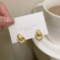 MAC064 Interlocking Circle Earrings