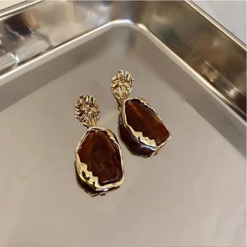 MAC065 Needle Pendant  Vintage Geometry Acrylic Earrings
