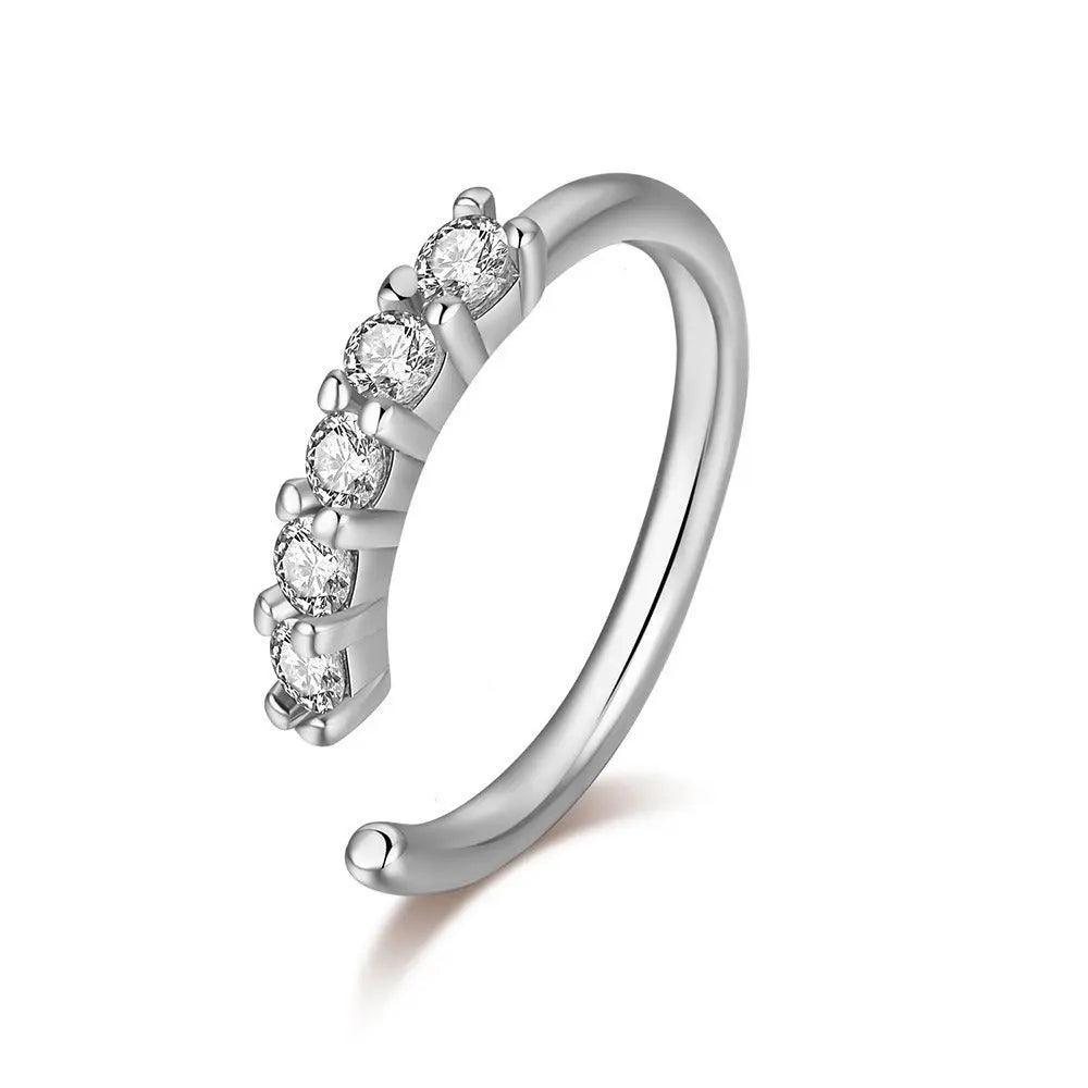 MAC066 Minimalist Openable Helix Hoop Nose Ring