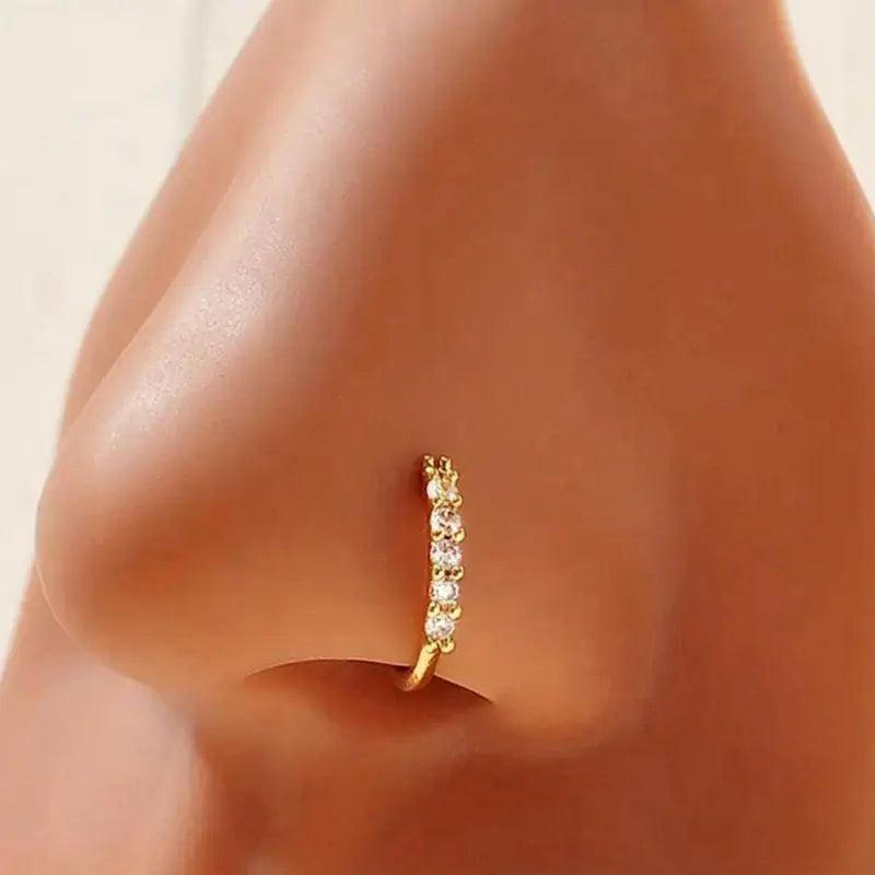 MAC066 Minimalist Openable Helix Hoop Nose Ring