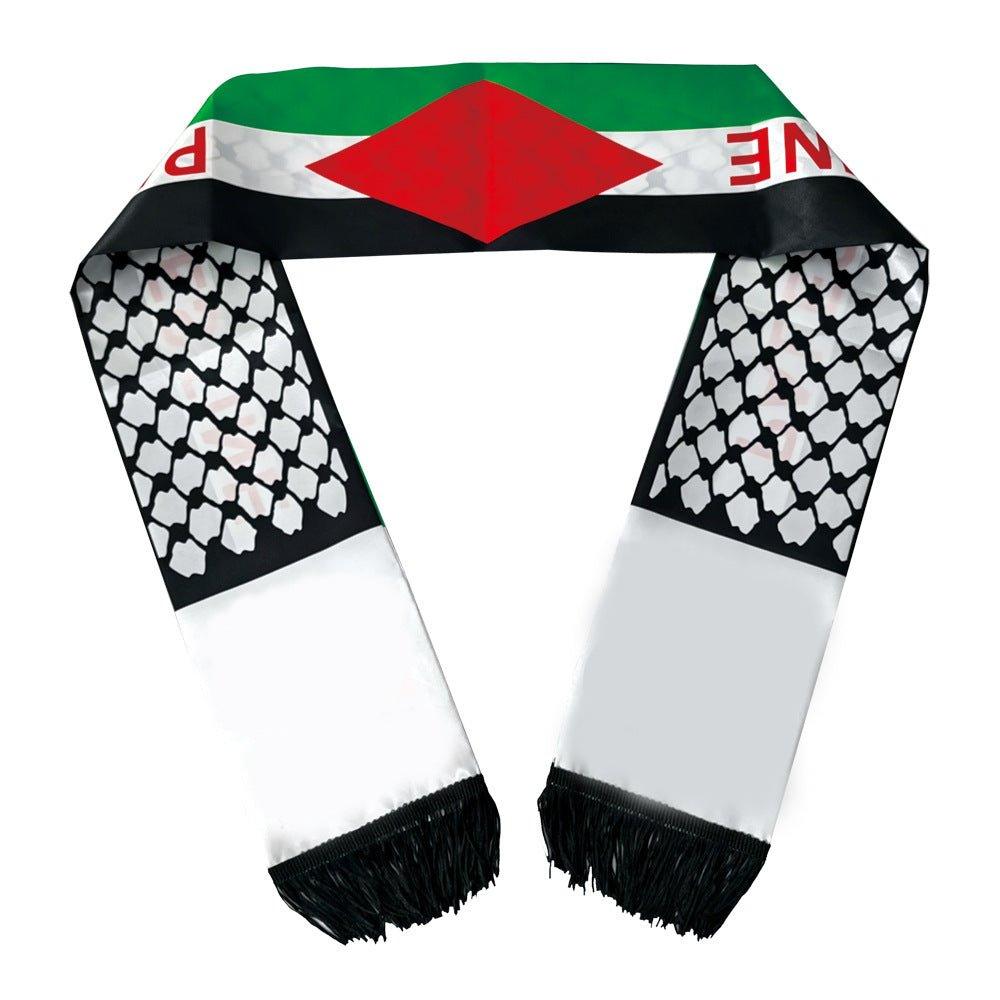 Palestine flag keffiyeh scarf (MAC079)