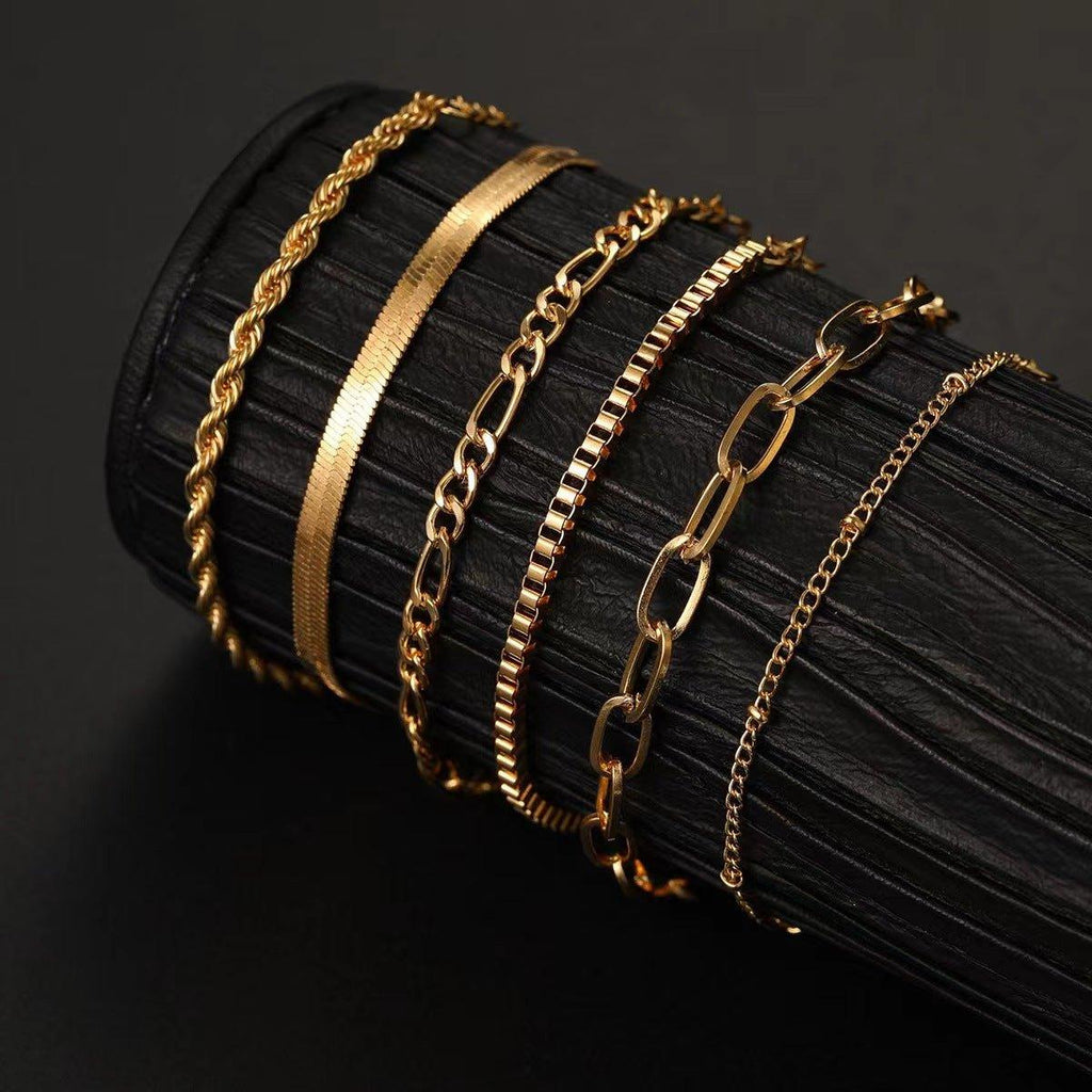 MAC092 Bohemian Minimalist Metal Multi-Layer Bracelet