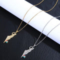 MAC110 Stainless Steel Palestine Keffiyeh Necklace