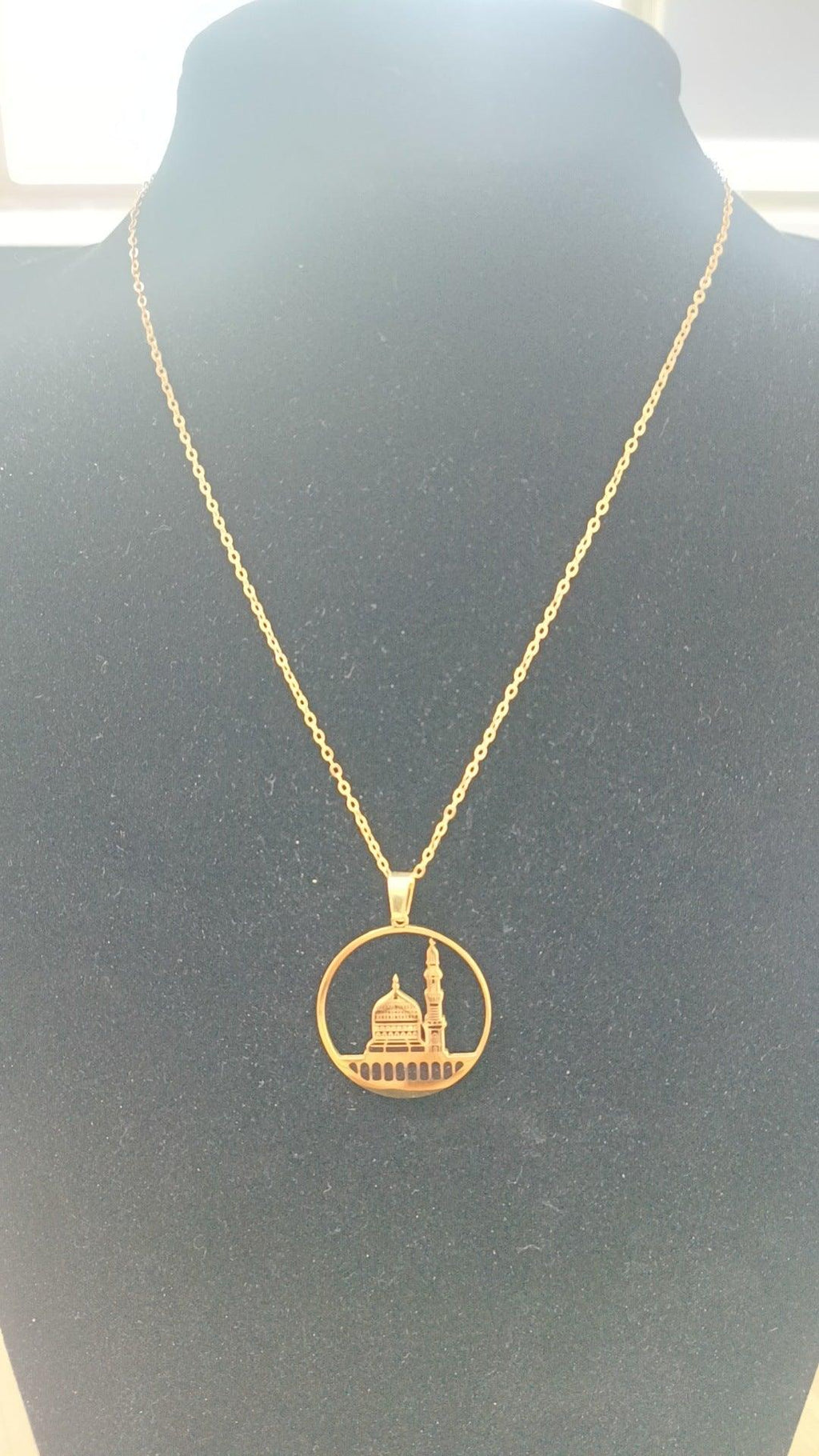 MAC111 Stainless Steel Masjid Pattern Necklace