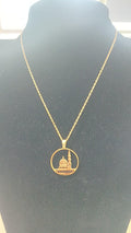 MAC111 Stainless Steel Masjid Pattern Necklace