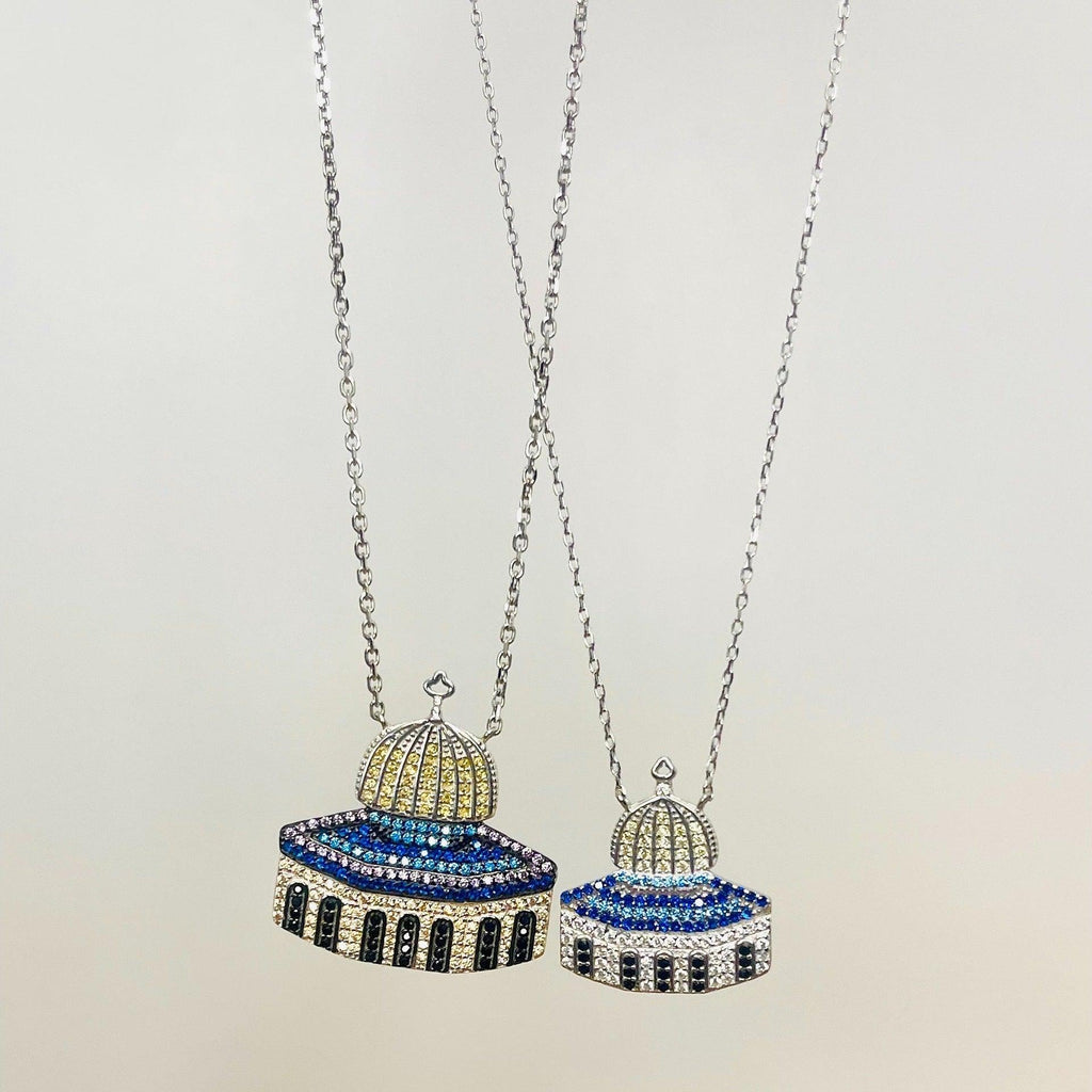 MAC112 Masijid Pattern Keffiyeh Necklace