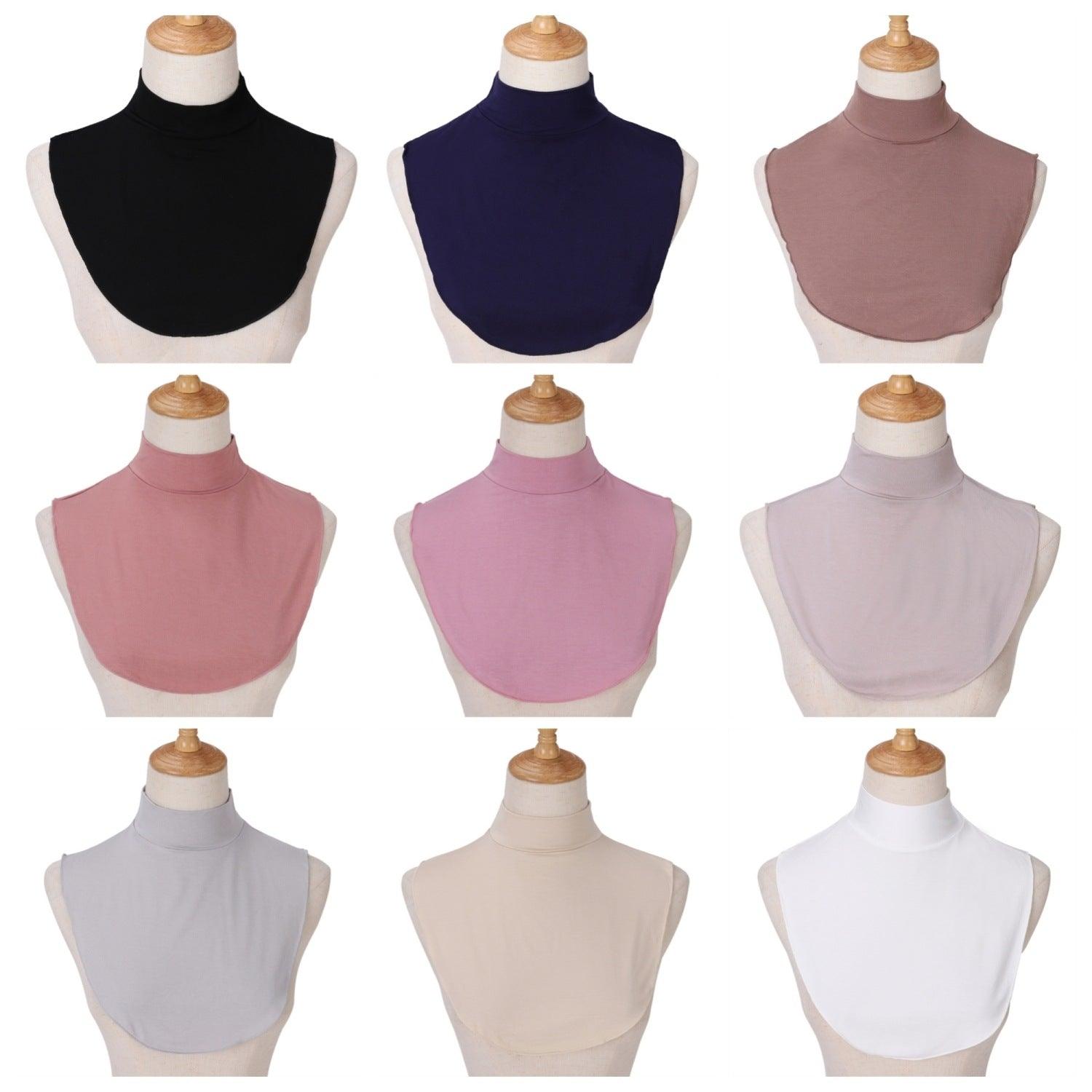 Solid Color Cotton Fake Collar Bottoming Collar(MAC144)