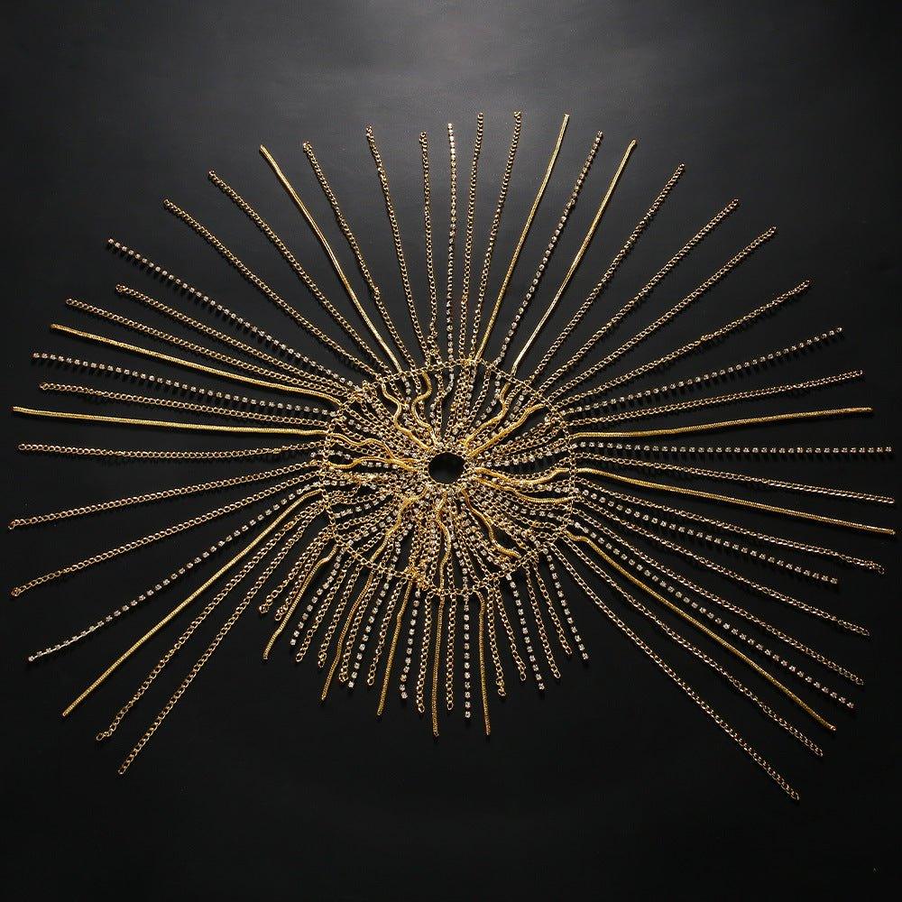 MAC153 High-end Tassel Rhinestone Hair Chain