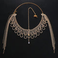 MAC155 Fashionable Rhinestone Ttassel Headwear Multi-layered Zircon Hair Chain