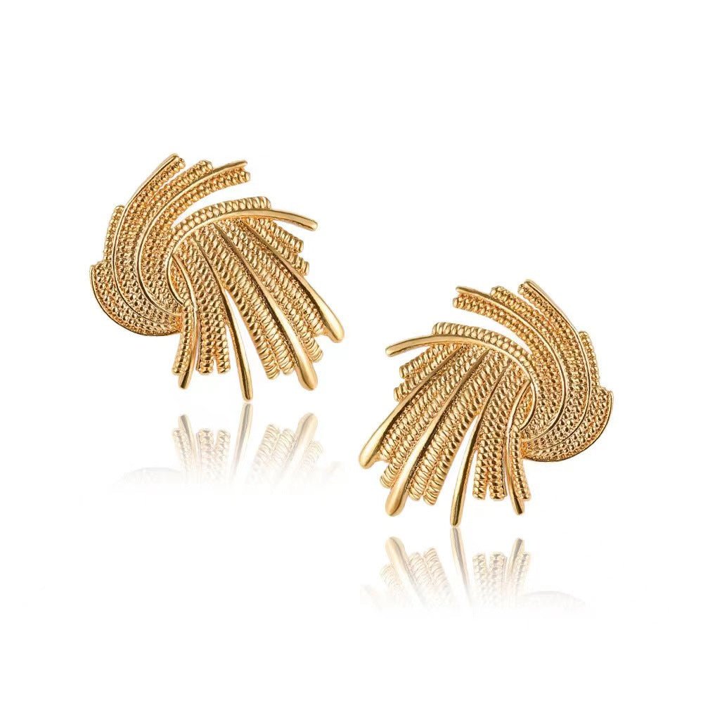 MAC171  High-end And Unique Geometric Metal Earrings