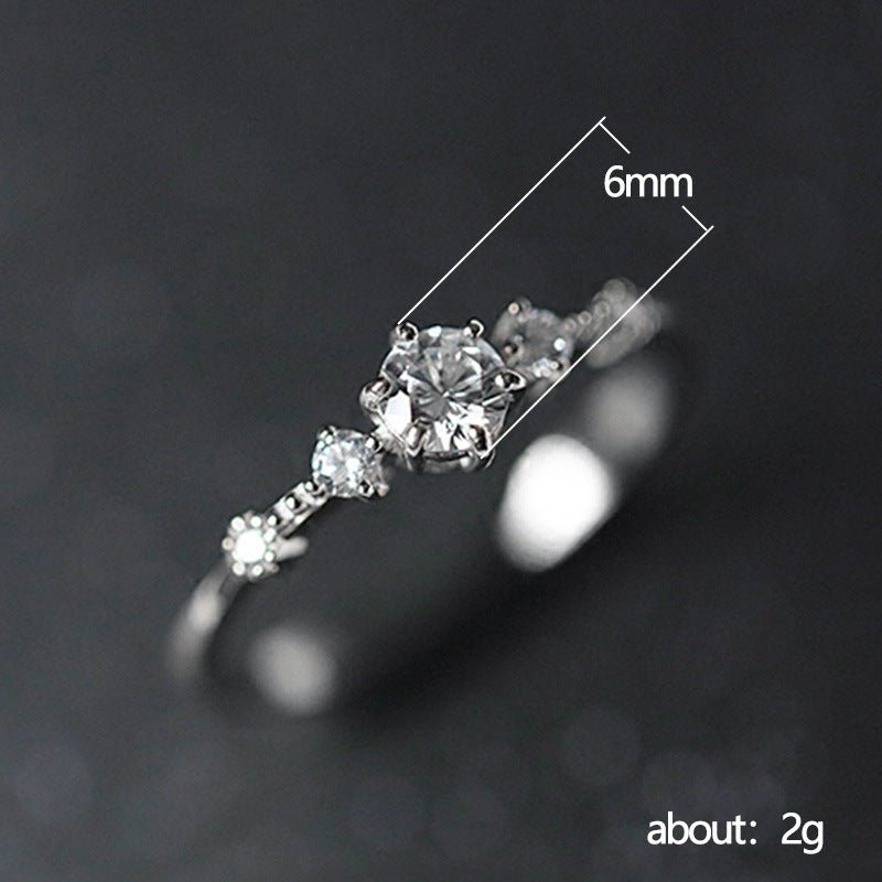 Light Luxury Palace Style Hollow Carved Lace Ring(MAC193)