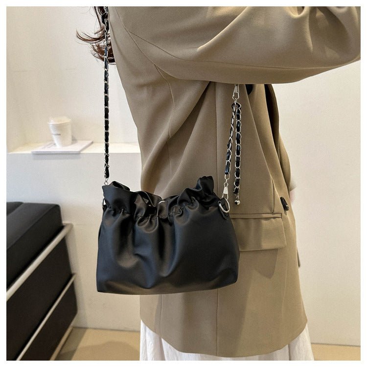 Versatile Chain Shoulder Crossbody Pleated Cloud Bag(MAC201)