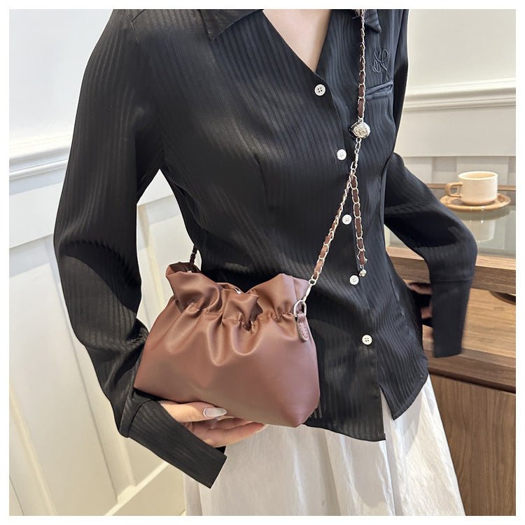 Versatile Chain Shoulder Crossbody Pleated Cloud Bag(MAC201)