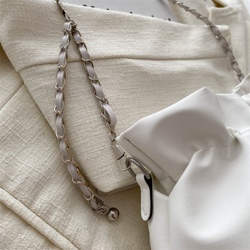 Versatile Chain Shoulder Crossbody Pleated Cloud Bag(MAC201)