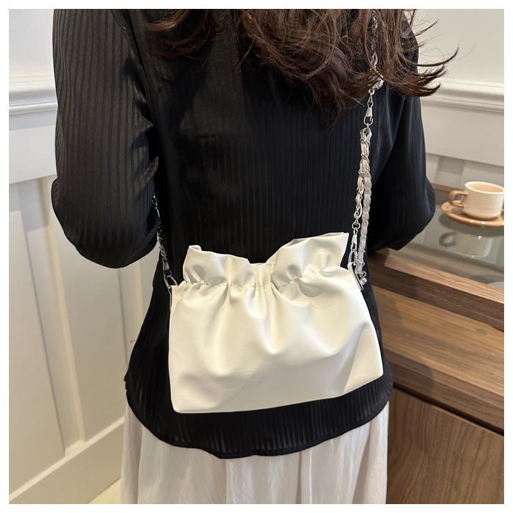 Versatile Chain Shoulder Crossbody Pleated Cloud Bag(MAC201)