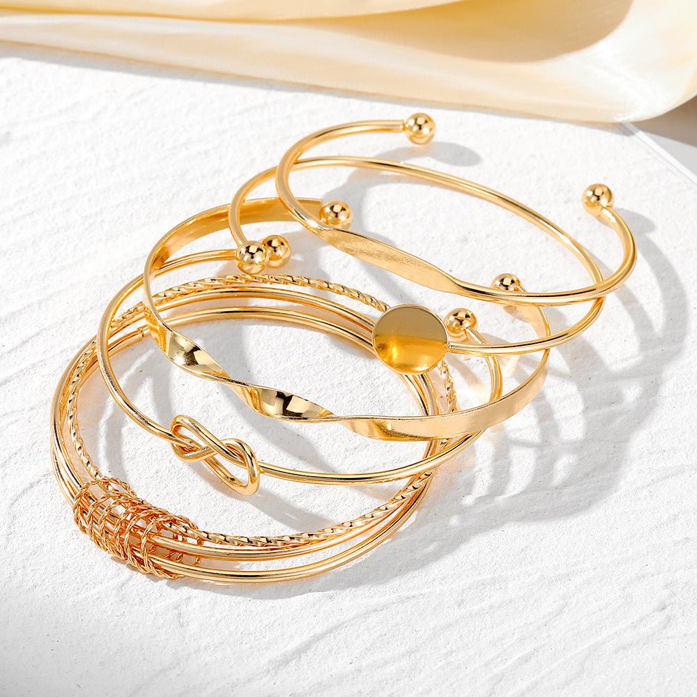 Retro Simple Mixed Open Bracelet(MAC202)