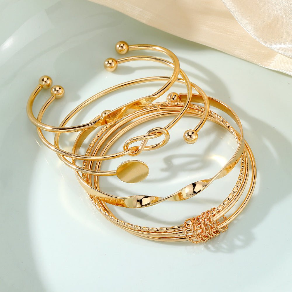Retro Simple Mixed Open Bracelet(MAC202)