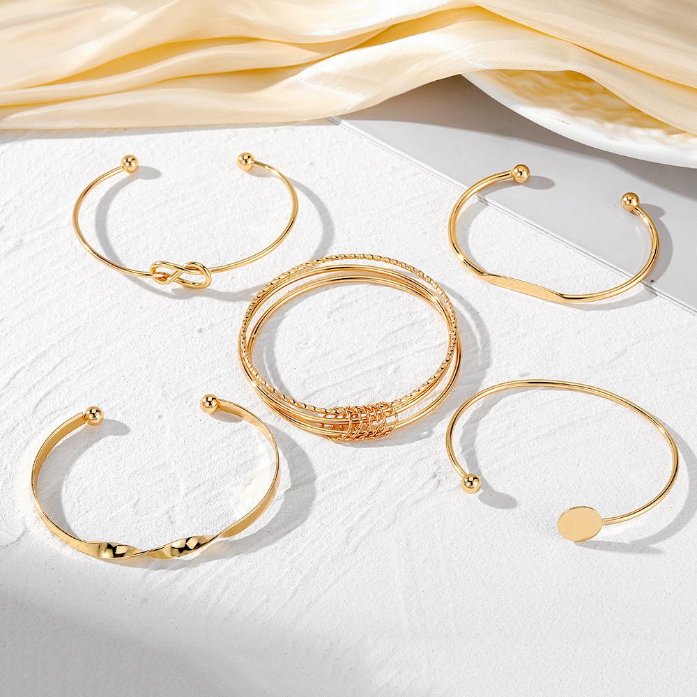 Retro Simple Mixed Open Bracelet(MAC202)
