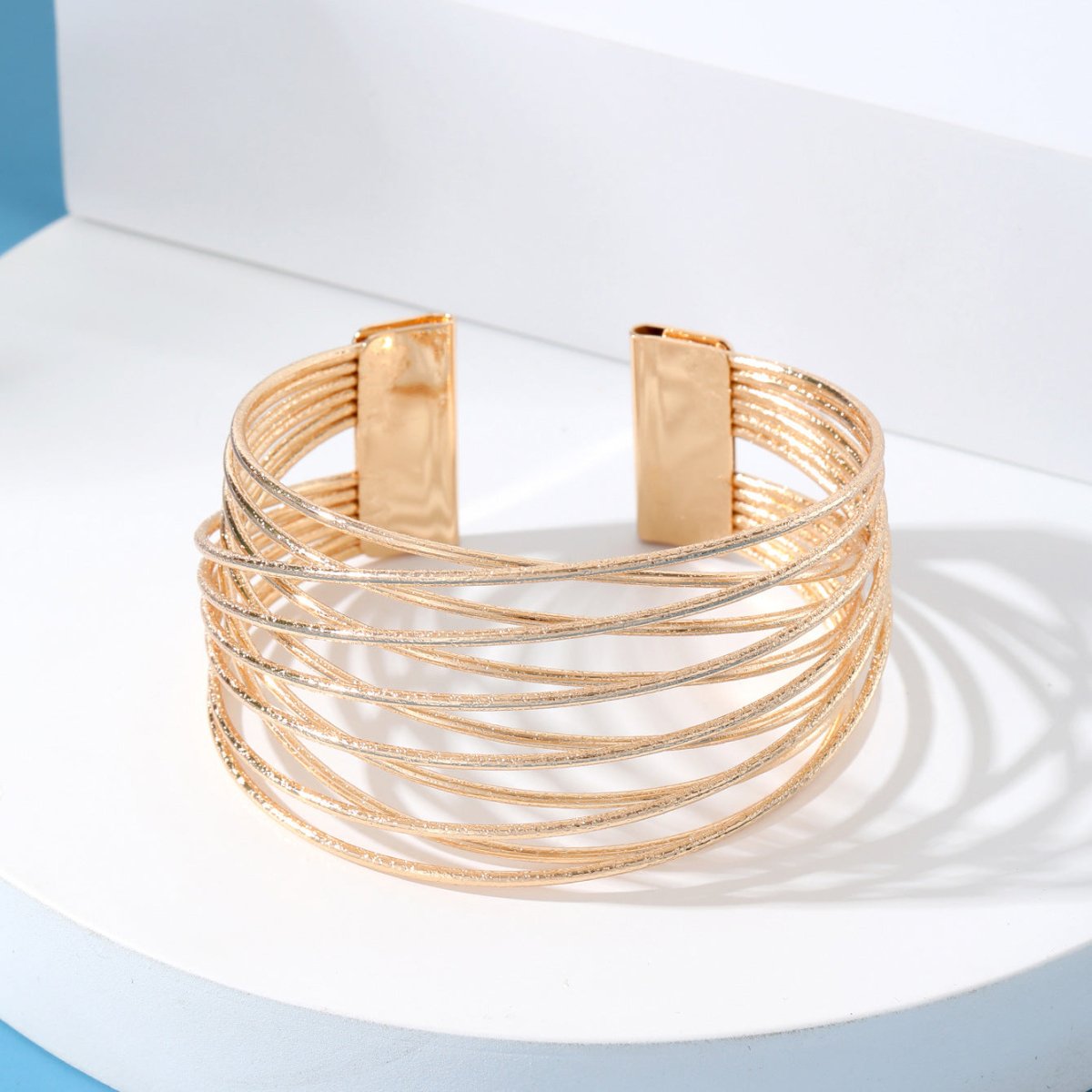 Minimalist Multi-layered Hollow Opening Geometric Bracelet(MAC210)